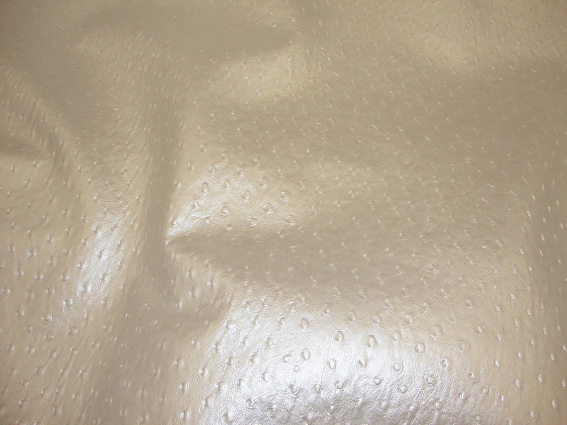 Pearl Metallic Ostrich Upholstery Vinyl Fabric per Yard Etsy