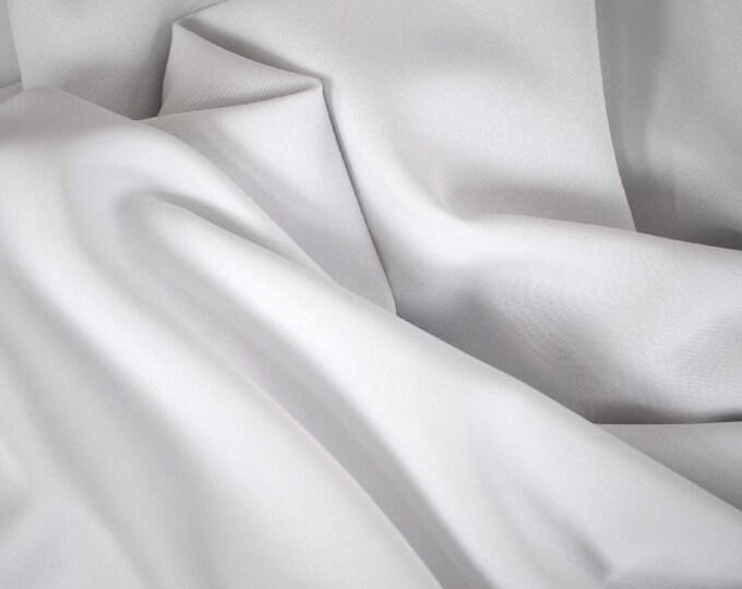 White Polyester, Polypoplin| tablecloth, linens, Fabric Yardage | By The Yard 58"/60