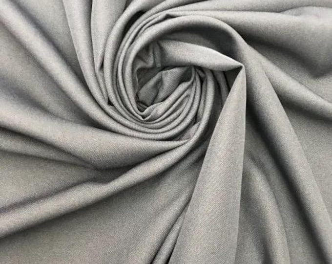 Gray Polyester poplin Fabric By The Yard 58"/60
