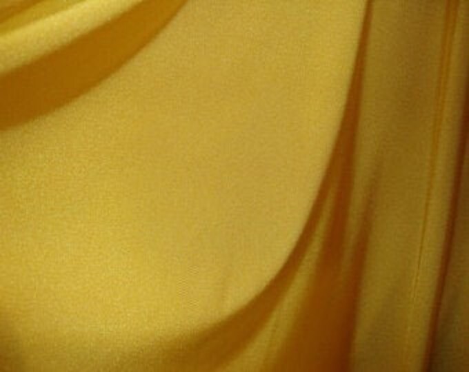 Stretch spandex tricot Mustard fabric per yard 60" wide