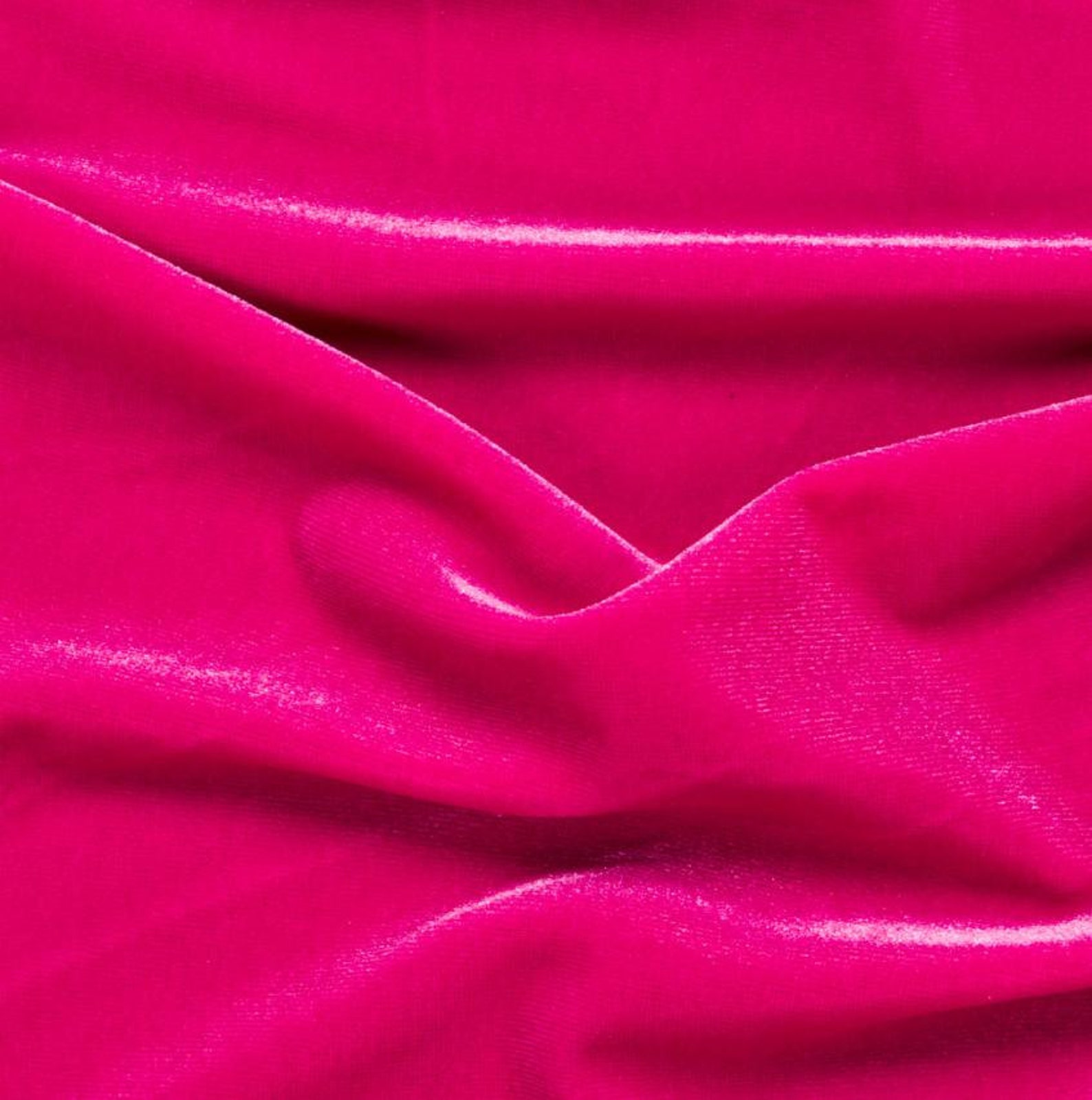 Spandex Stretch Velvet Fuchsia 2-way Dance Wear Home Decor | Etsy