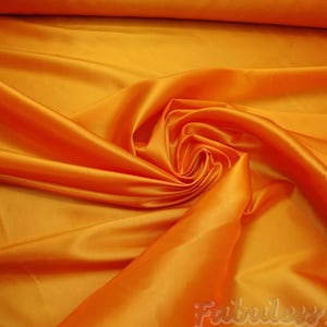 Taffeta Sun Orange  fabric -  by the Yard 58” wide