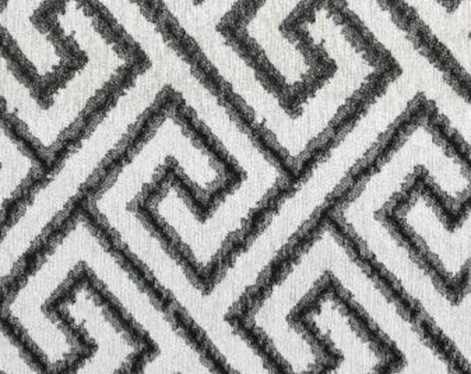 Adonis silver namaste chenille Upholstery Drapery fabric by the yard 54" Wide