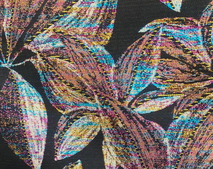 Multi floral Jacquard light weight multi purpose fabric by the yard