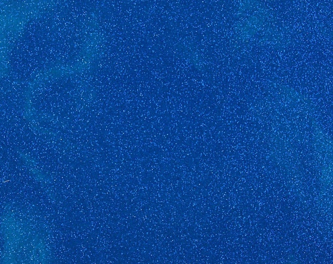 Vinyl Faux Fake Leather PU Sparkle Glitter Fabric - BLUE - 54" Width Sold By The Yard ships rolled