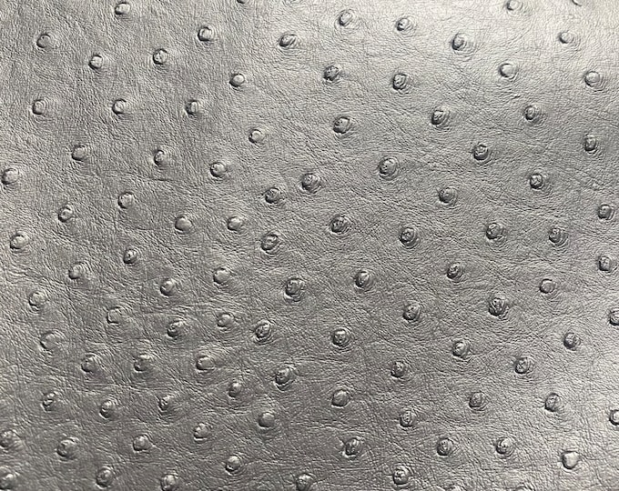 Silver ostrich faux vinyl Marine grade UV resistance waterproof Fabric