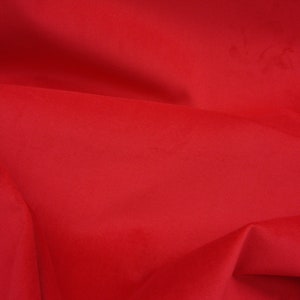 Lipstick Red Upholstery MIcro Plush Velvet Upholstery and Drapery fabric image 3