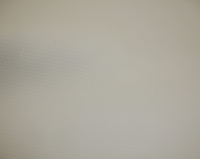 White Perforated commercial marine grade upholstery vinyls Faux Leather fabric per yard