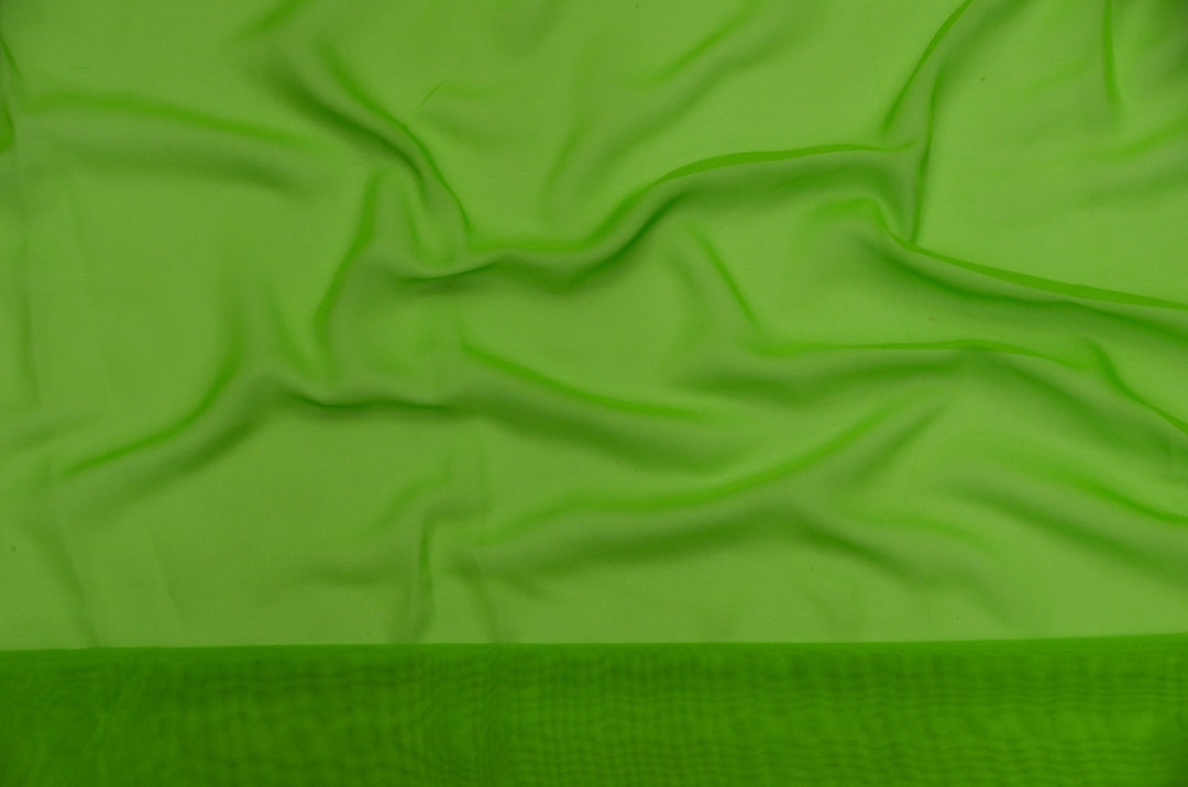 Lime Chiffon Soft Sheer 60 Wide Fabric by the Yard HOME - Etsy