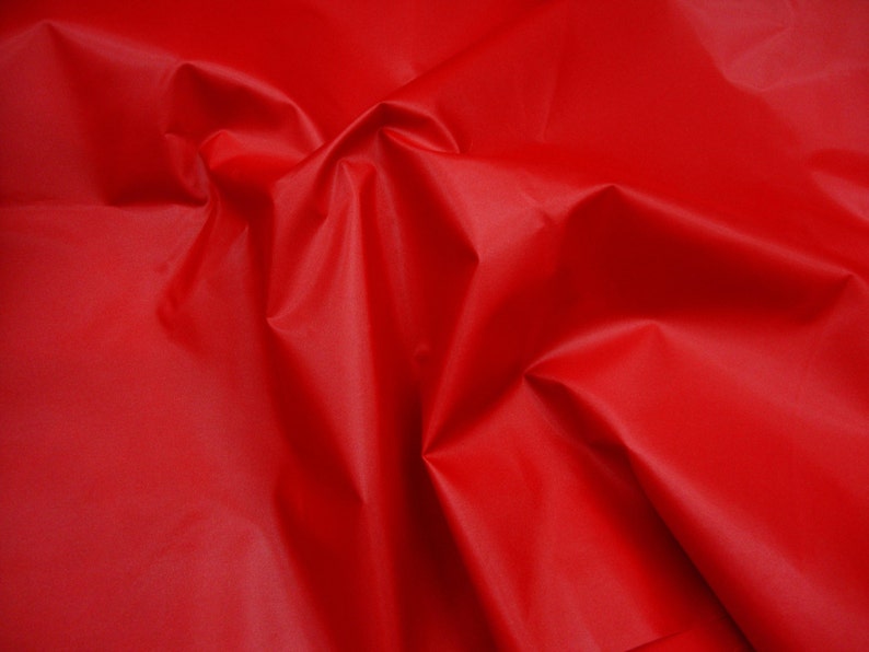 Red Packcloth 420 Denier Nylon Water Resistant 60 wide fabric per yard image 1