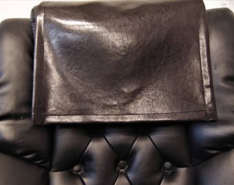 Vinyl, Dark Brown Houston, Sofa, Loveseat, Chaise, Theater Seat, RV Cover, Chair Caps, Headrest Pad, Recliner Head Cover, Protector