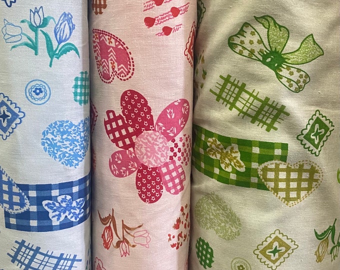 Butterfly hearts poly cotton 60” wide- none stretch sold By The Yard