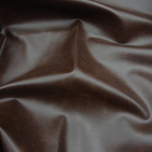 Brown Contract commercial Marine grade upholstery faux leather vinyl 54&quot; Wide Sold BY THE YARD