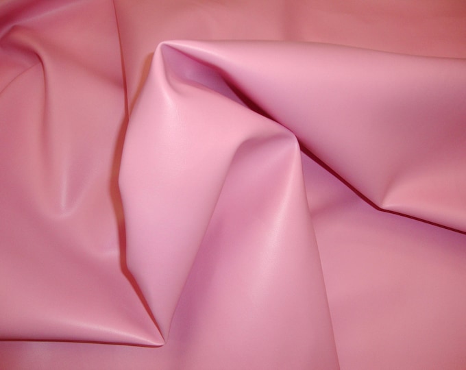 Vinyl faux Pink Soft Skin upholstery/clothing fabric by the yard 55" wide