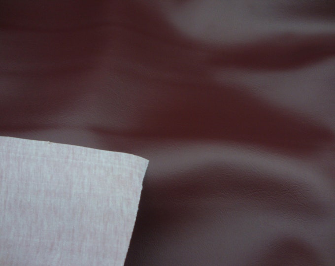 Vinyl leather Burgundy upholstery fabric  54" Wide Sold BY THE YARD