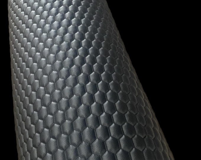 Black egg Quilted  black stitching auto headliner fabric with Foam Backing Upholstery 52" Wide