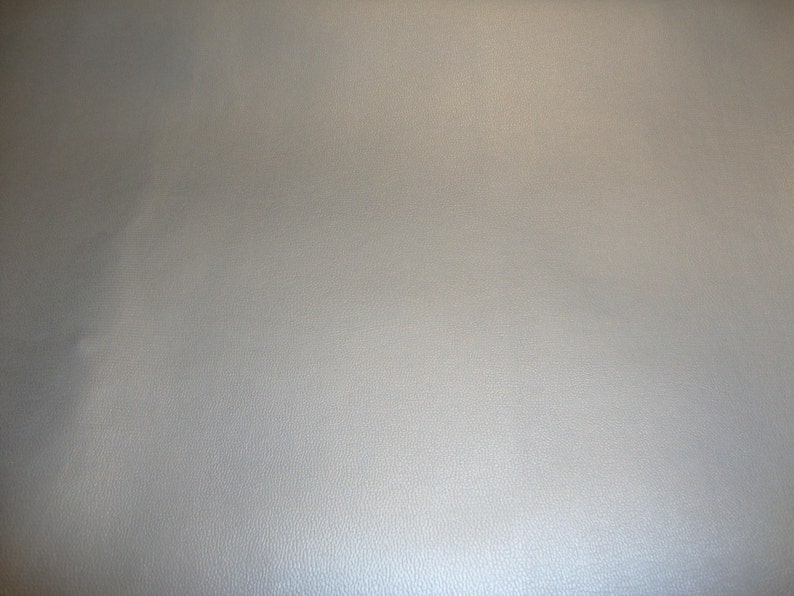 55 Wide Silver Soft Skin Faux vinyl upholsteryclothing pvc fabric by the yard shipped roll not folded