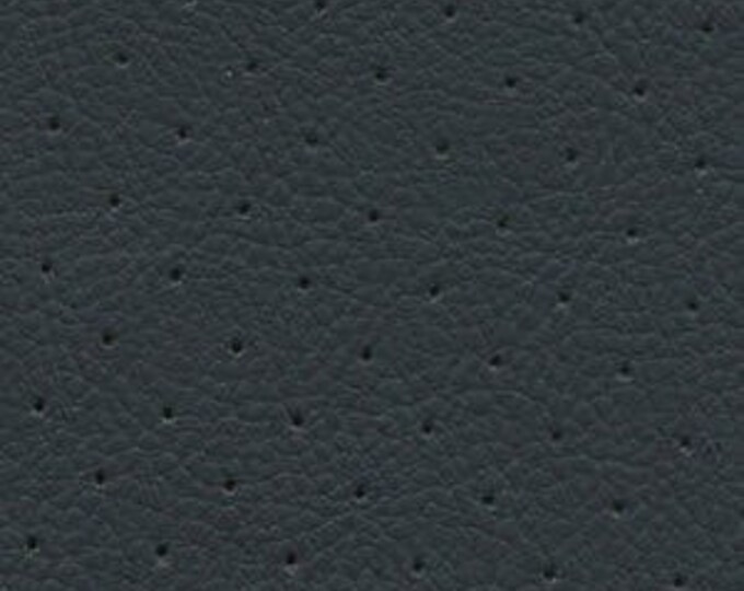 Grey Perforated commercial marine grade upholstery vinyls Faux Leather fabric per yard