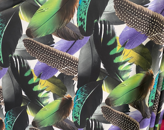 Leafs multi 4 way stretch spandex polyester fabric