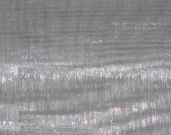 Silver Mirror Organza  sheer fabric polyester 58" wide 10 yards free shipping
