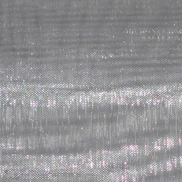 Silver Mirror Organza  sheer fabric polyester 58" wide 10 yards free shipping