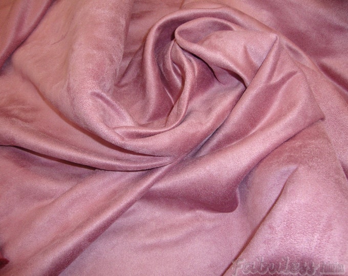 Pink petal Micro faux suede / upholstery fabric BY THE YARD 58" Wide No Stretch