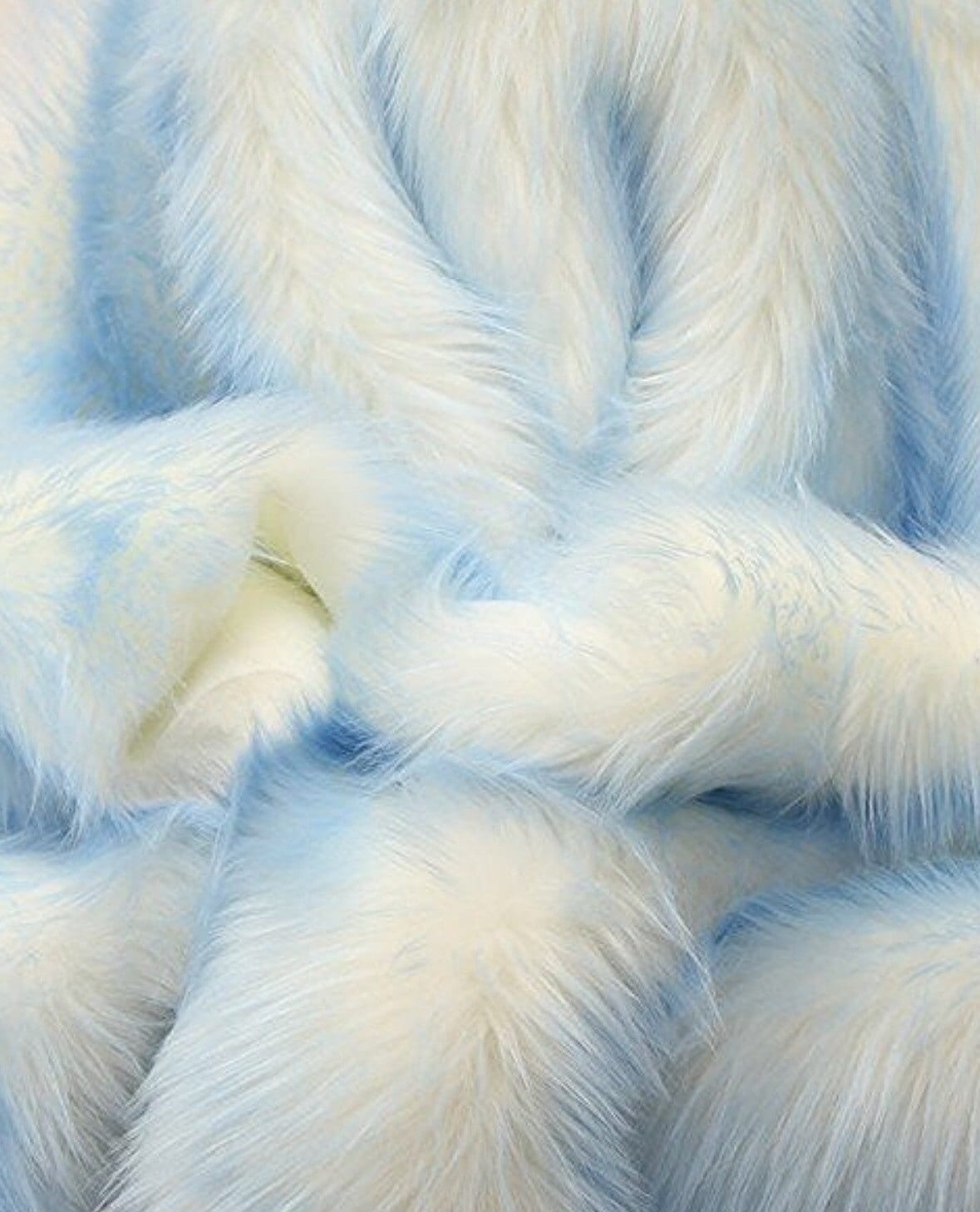 Solid Shaggy Faux Fur Fabric ELECTRIC BLUE Sold by the Yard 60