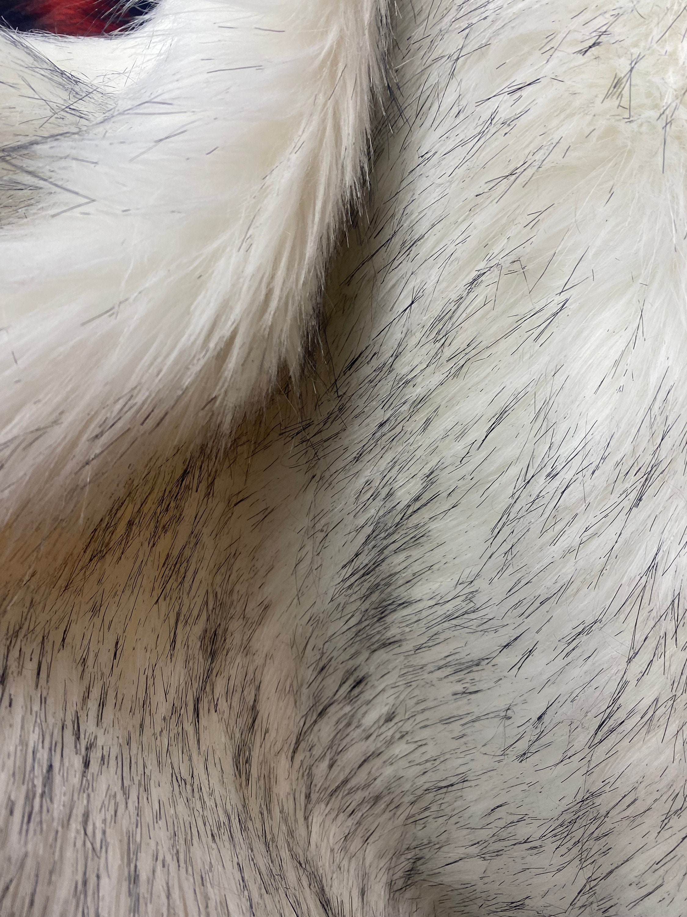 White Luxury Shag Faux Fur Fabric 