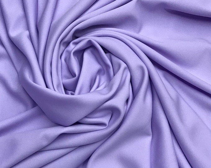 Scuba polyester double Knit lavender clothing Fabric BY THE YARD 58" wide