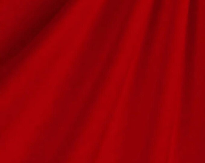 Red 2 interlock way stretch lining fabric, 100% polyester, 60" wide