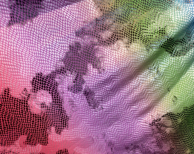Purple  Camouflage hologram stretch spandex fabric SOLD BY YARD 60 inches wide