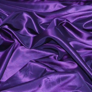Taffeta Purple Dress Drapery Taffeta fabric  58” wide the Yard