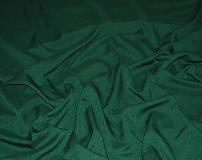 Hunter green Polyester, Poly poplin Fabric By The Yard 58"/60