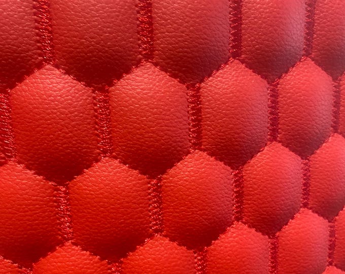 Red egg Quilted stitching auto headliner fabric with Foam Backing Upholstery 52" Wide