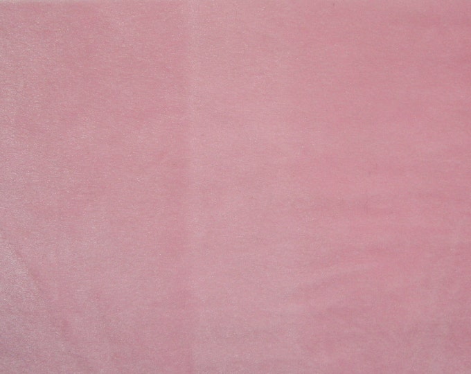 Faux Fake Fur Solid Velboa  Fabric by the Yard  Pink 60" wide baby clothes, costumes, teddy bears