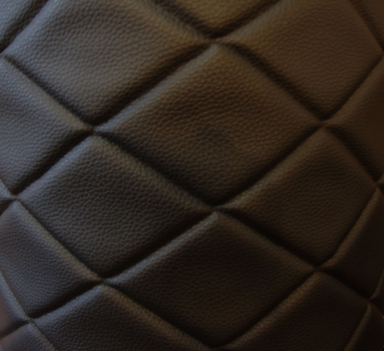 Luxury Bentley Quilted Diamond Stitch Embossed Artificial Faux Leather  Upholstery Fabric by the Metre 