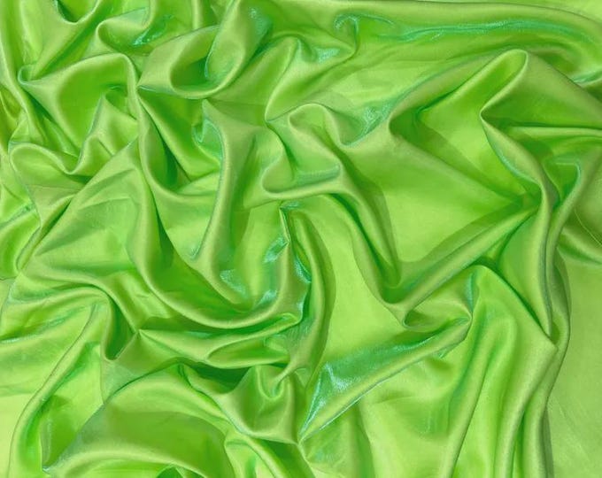 Liquid Satin Shantung Orange /Gold Material, Elegant Formal Wear Fabric, Drapery Fabric, Event Decor