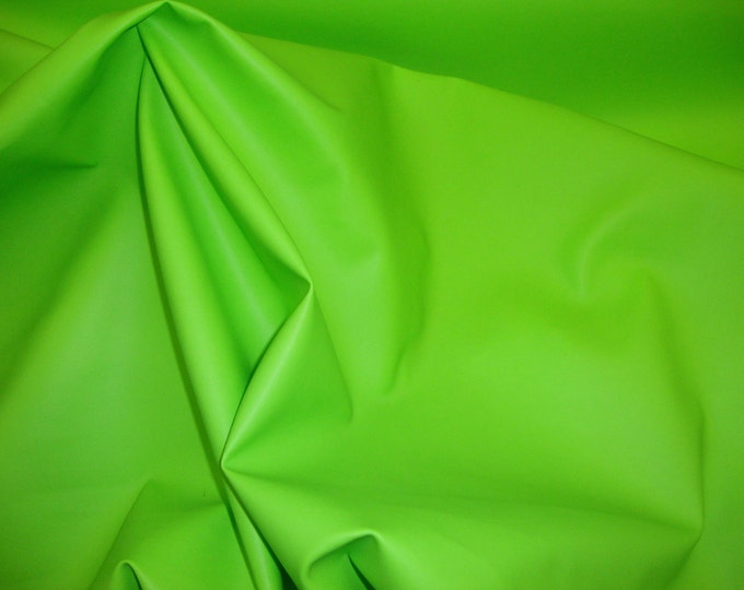 Vinyl Faux leather soft skin Lime upholstery fabric 54" sold per yard FOLDED