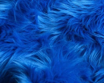 Royal  shaggy faux fur upholstery fabric  yard 60" wide