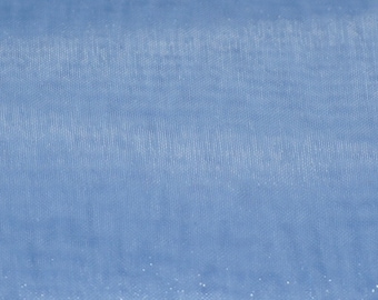 Baby blue crystal Organza  sheer fabric polyester 58" wide