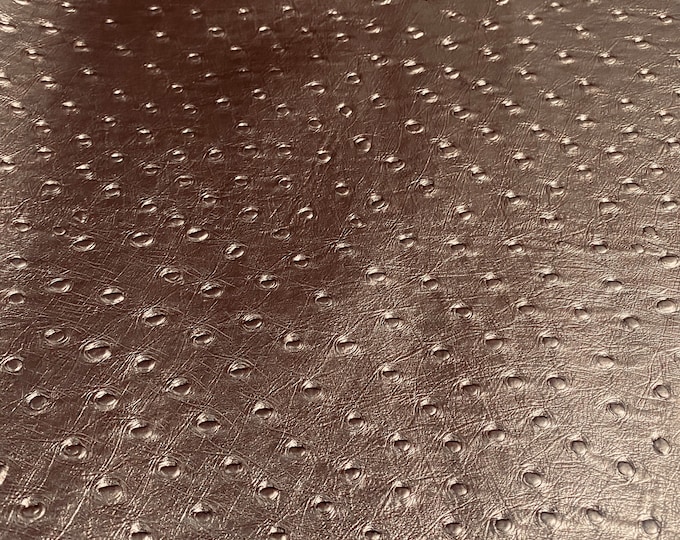 ostrich bronze faux vinyl fabric sold by the yard