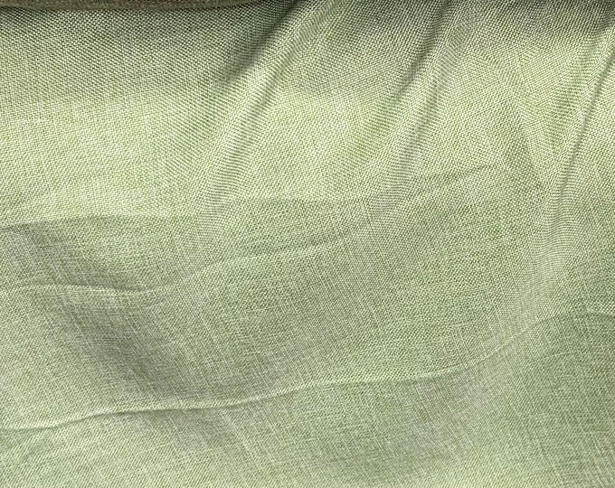 Sage Vintage Linen imitation burlap fabric made of 100% polyester