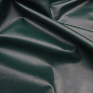 vinyl Faux Leather fake Hunter Green  Upholstery fabric per yard shipped ROLLED