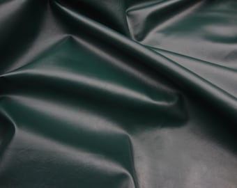 vinyl Faux Leather fake Hunter Green  Upholstery fabric per yard shipped FOLDED save money