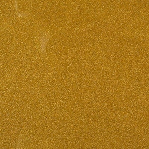 Vinyl Faux PU Sparkle Glitter Fabric - GOLD - 54&quot; Width Sold By The Yard