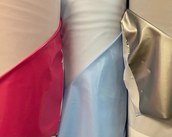 Luxury Latex shiny vinyl 4-way stretch 58/60” Sold by the