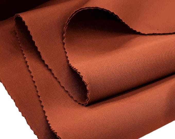 Rust Super Techno Fabric, 2mm Thick, Solid Colors, Sold by The Yard