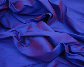 Purple two tone Shantung Dupioni Faux Silk fabric BY THE YARD 54" wide
