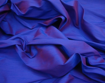 Purple two tone Shantung Dupioni Faux Silk two tone fabric BY THE YARD 54" wide