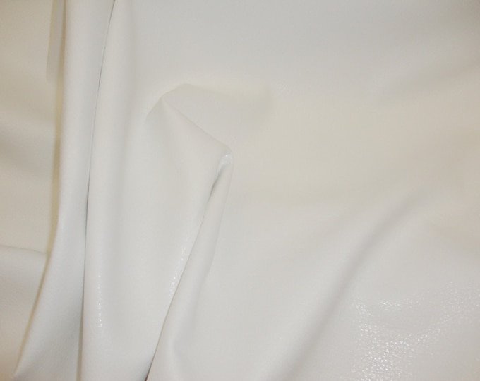 White Upholstery Ford faux leather Vinyl fabric per yard automotive seat furniture damage repair hangbags diy projects